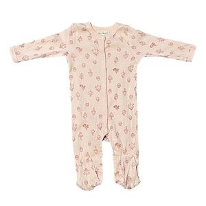 Girls 3-6M Zip Bottom Up Pajama
